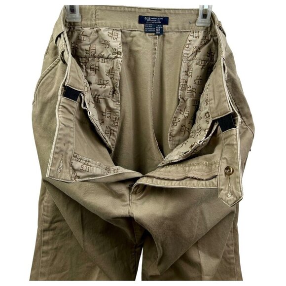 5.11 Tactical Series Mens Cotton Khaki Pants 36 x 34 Relaxed Fit Durable Design - Picture 3 of 10